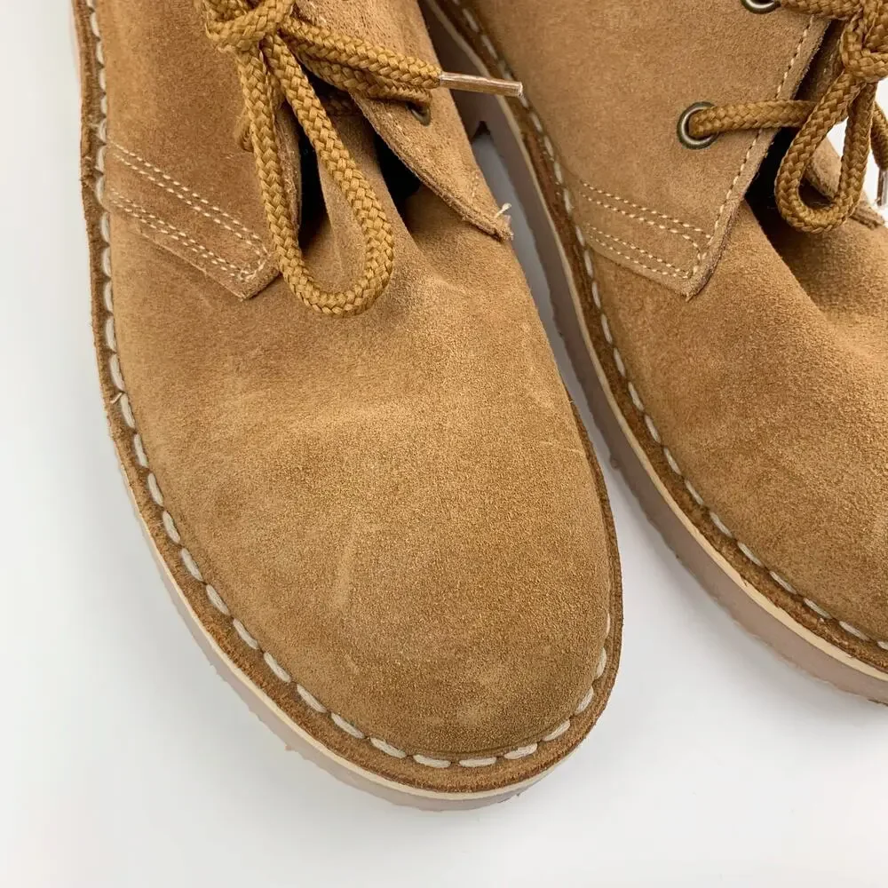 Roamers Desert Boots Tan Suede Leather M467 Size UK 4 US Men's 5